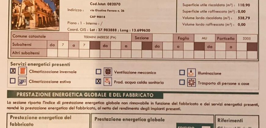 Termini Imerese: appartamento via Giustino Ferrara